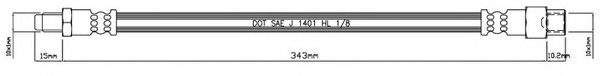 MOTAQUIP VBH448 Brake Hose